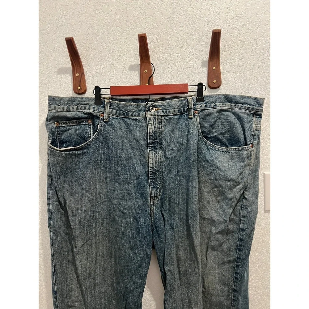 Vintage Polo Jeans Co. Jeans Mens 50x30 Loose Fit Straight Streetwear Denim Blue